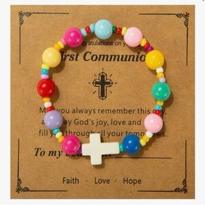 First Communion Gifts,1st Communion Cross Baptism Bracelet